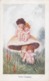 FANTASY ; Fairy Couple On Mushroom , Two's Company , 1915 - Other & Unclassified