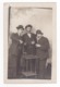 Carte Photo Beaux Personnages Pittoresques 3 Hommes à Identifier Buvant Une Bouteille De Vin VOIR ZOOM - Photographie