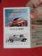 SPAIN ESPAGNE ANTIGUO CALENDARIO 1989 TRÍPTICO CITROEN AX COCHE CAR AUTOMÓVIL AUTO CITROËN BX VOITURE PEQUEÑO BUDA C-15 - Tamaño Pequeño : 1981-90