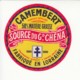Etiquette De Fromage Camembert - Source Du Grand Chéna - Hurault - Dieppe - Meuse. - Fromage