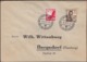 Germany 1937 - MiNr. 530, 643 MiF Brief Mit Werbestempel, Nürnberg 10.8.1937 - Bergedorf (Hamburg). - Lettres & Documents