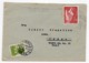 1955 YUGOSLAVIA, SLOVENIA,TPO JESENICE - LJUBLJANA NO 71, TO VRSAC, SERBIA, POSTAGE DUE CHILDREN'S WEEK STAMP USED - Covers & Documents