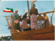 Kuwait Postcard Sent To USA (Boat) - Kuwait