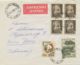 ITALY 1953/66 3 Different Very Fine ESPRESSO (express Covers) All To Switzerland - Express/pneumatic Mail