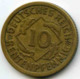 Allemagne Germany 10 Rentenpfennig 1924 F J 309 KM 33 - 10 Rentenpfennig & 10 Reichspfennig