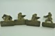 Crescent Toys Co LTD , 4 Green Berets (mortar Gun) , Made In England, Vintage, Lot - Beeldjes