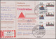 1557 Drehstromübertragung, MeF Postkarte Mit NN & Einschreiben ESSt Bonn 8.8.91 - Electricity