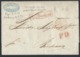 R129.No Stamps International Closed Letter. Post 1853 Riga Cologne Verviers Paris Bordeaux. Rarity - ...-1857 Préphilatélie