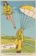 CPSM Grivoise Pin-up Sexy Culotte à L'air Parachutisme Parachutiste Humour Illustrateur Anonyme (2 ,scans) - Contemporain (à Partir De 1950)