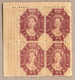 **/bof 1865-71, 6 D., Reddish Mauve, MNH, Block Of Four From The Upper Left Corner, Incl. Frame Wmk Of The Sheet, Perfec - Sonstige & Ohne Zuordnung