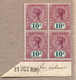 **/bof 1898, 10 D., Purple Lake And Deep Green, MNH Hinged In The Margin, IMPRIMATUR, Strike Of Date 31 OCT.1898 And M/s - Sonstige & Ohne Zuordnung