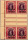 ** 1938-48, 10 R., MNH, Block Of Four From The Left Margin And Interpane Gutters Between, Very Fine And Fresh, F-VF!. Es - Sonstige & Ohne Zuordnung