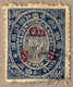 Pair/(*) 1935, 1 Ch., Slate Blue, Used, DOUBLE Opt Of LEFT S In Red, Scarce And Interesting Item, F-VF!. Estimate 400€. - Sonstige & Ohne Zuordnung