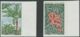 MADAGASCAR 1969, Useful Plants: 5 Fr Banana Tree And 15 Fr Lychee Tree (Nephelium Litchi), Superb U/M MAJOR ERROR/VARIET - Madagascar (1960-...)