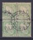 Ireland Perfin Perforé Lochung 'PAC' 1923 Mi. 40 ½Pg 4-Block Sword Of Light Schwert Des Lichts CORGA Cancel !! (2 Scans) - Imperforates, Proofs & Errors