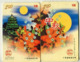 TK 11562 Castle & Flowers- China - Prepaid - 2 Cards Puzzle - Rompecabezas