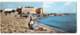 Tunisie - Hammamet - La Plage  Edit Gaston Levy 435 Carte Panoramique 9X22 CPSM - Tunisia