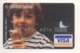 Credit Card Boy With Ice Cream Bankcard Ukrsibbank Bank UKRAINE VISA Expired 06.2008 (more Than 10 Years) - Credit Cards (Exp. Date Min. 10 Years)