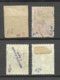 Ukraine Ukraina 1918 - 4 OPT Stamps O All Signed - Ukraine