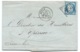 N°60 BLEU CERES SUR LETTRE AUTUN SAONE ET LOIRE POUR EPINAC / 1875 - 1849-1876: Klassik