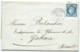 N°60 BLEU CERES SUR LETTRE BEAUCAIRE GARD POUR GABIAN / 1875 / PIERRE DE TAILLE JULLIARD - 1849-1876: Période Classique
