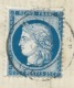 N°60 BLEU CERES SUR LETTRE MONTDIDIER SOMME POUR DORGEVILLE  / 1876 - 1849-1876: Période Classique