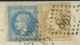 Lettre France 1863-70 Napoléon III Lauré Dentelé-10c+20c Bistre-no28b + No29b-de Charleville (GC 898) à Chimay Belgique - 1849-1876: Klassik