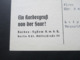 AK / Propagandakarte 1935 Ein Hardexgruß Von Der Saar! Andenken An Die Rückkehr Des Saarlandes Zum Reich. - Saarbruecken