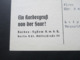 AK / Propagandakarte 1935 Ein Hardexgruß Von Der Saar! Andenken An Die Rückkehr Des Saarlandes Zum Reich. - Saarbrücken