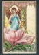 Femme Papillon Dans Un Magnolias.Art Nouveau. Surréalisme.  Très Belle Lithographie Avec Fines Dorures. N°908. 2 Scans. - 1900-1949