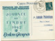 FRANCE CARTE POSTALE FEDERATION DES...... JOURNEE DU TIMBRE 1942 AVEC OBLITERATION ILLUSTREE CAMBRAI 19 AVRIL 1942 - 1938-42 Mercurius