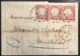 Lettre Alsace Lorraine Timbre Allemand N°16 X 3 Obl Fer à Cheval Allemand - Altri & Non Classificati