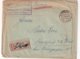 POLOGNE 1923 LETTRE RECOMMANDEE DE SWECIE AVEC CACHET ARRIVEE FRANKFURT - Covers & Documents