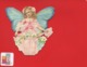 Joli Chromo Decoupis Petite Fille Enfant Papillon Ruban Marguerite En Très Bel état 8x 8,5 Cm - Children