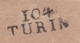 1809 - Marque Postale 104 TURIN, Doire, Italie Sur Lettre Pliée Avec Correspondance Vers Cuorgne - Mairie - 1792-1815 : Departamentos Conquistados