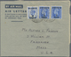 Bahrain: 1949/74 (ca.), Airletters: Privately Franked Forms (3) W. KGVI At The 6 A. Rate To USA Resp - Bahrain (1965-...)