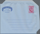 Delcampe - Bahrain: 1949/74 (ca.), Airletters: Privately Franked Forms (3) W. KGVI At The 6 A. Rate To USA Resp - Bahrain (1965-...)