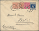 Ceylon / Sri Lanka: 1897/1936, Ceylon/India, Lot Of Five Entires Incl. Two Uprated Stationery Envelo - Sri Lanka (Ceylan) (1948-...)