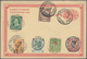 China: 1890/49 (ca.), Collection Of Postal History Material And Stamps On Stock Cards, Partly With S - 1912-1949 Republic