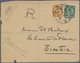 China: 1898, Coiling Dragons, Four Inland Registered FRONT Covers Peking-Tientsin (large Dollar), Pe - 1912-1949 República