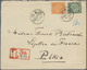 China: 1898, Coiling Dragons, Four Inland Registered FRONT Covers Peking-Tientsin (large Dollar), Pe - 1912-1949 Republik