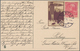 China: 1907/1949, Group Of Five Covers/cards To Austria, Three Censored Airmail Covers, One Register - 1912-1949 Repubblica