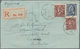Delcampe - China: 1915/48, Covers (9), Used Ppc (4), Front Covers (2) Inc. Registration And Airmail, With A Cov - 1912-1949 República