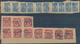 China - Portomarken: 1904, Postage Dues Used 2 C. Red (10); Blue 1/2 C. (44), 1 C. (109), 2 C. (74), - 1912-1949 Republik