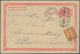 China - Ganzsachen: 1897, Card ICP 1 C. Used As German Military Mails (2, From Peking And Tientsin) - Postales