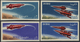 Dubai: 1964, Space Travel Set Of Eight Different IMPERFORATE Values (Rocket Taking Off And Spacecraf - Dubai