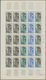 Französisch-Äquatorialafrika: 1951/1957, IMPERFORATE COLOUR PROOFS, MNH Collection Of 18 Complete Sh - Cartas & Documentos