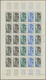Delcampe - Französisch-Äquatorialafrika: 1951/1957, IMPERFORATE COLOUR PROOFS, MNH Collection Of 18 Complete Sh - Cartas & Documentos