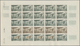 Delcampe - Französisch-Äquatorialafrika: 1951/1957, IMPERFORATE COLOUR PROOFS, MNH Collection Of 18 Complete Sh - Cartas & Documentos