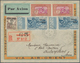 Delcampe - Französisch-Indochina: 1931/40, Air Mail Covers By Air Orient / Air France (26 Inc. Two Airletters, - Storia Postale